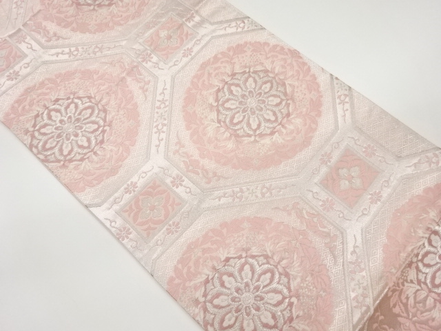 JAPANESE FUKURO OBI / WOVEN FLOWER CREST